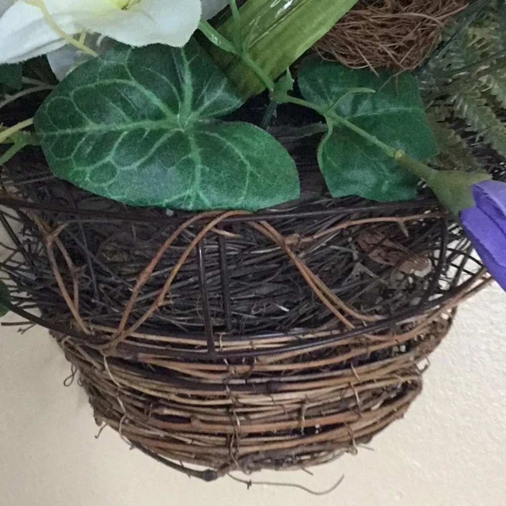 Butterfly spring floral basket